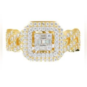 Made with 925 Silver and VVS Moissanite Diamonds in rose